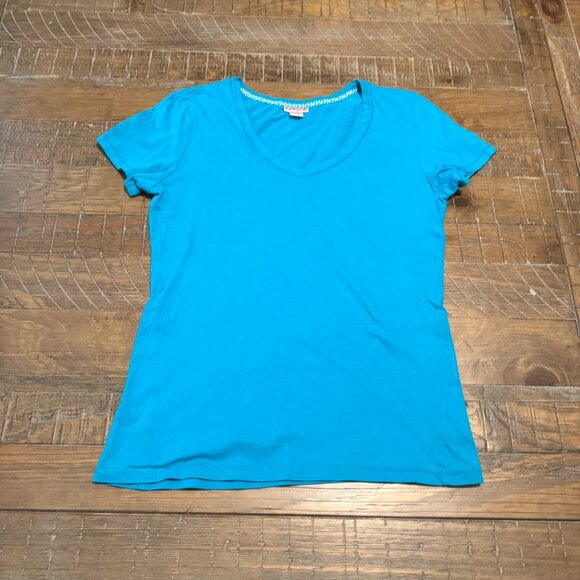 Be Yourself Women Teal Short Sleeve T-Shirt M - Picture 7 of 7